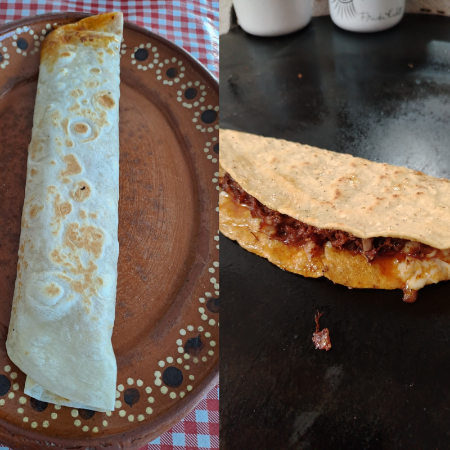 Combo Burrito y Quesadilla de Chicharrón