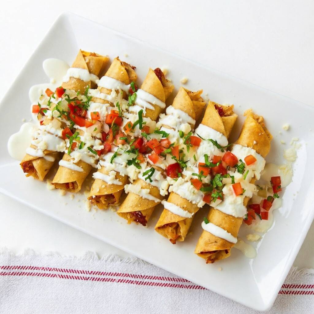 Flauta por pza. Pollo, Res o Papa