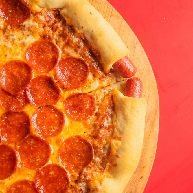 Nueva Pizza Pepperoni Orilla Salchicha