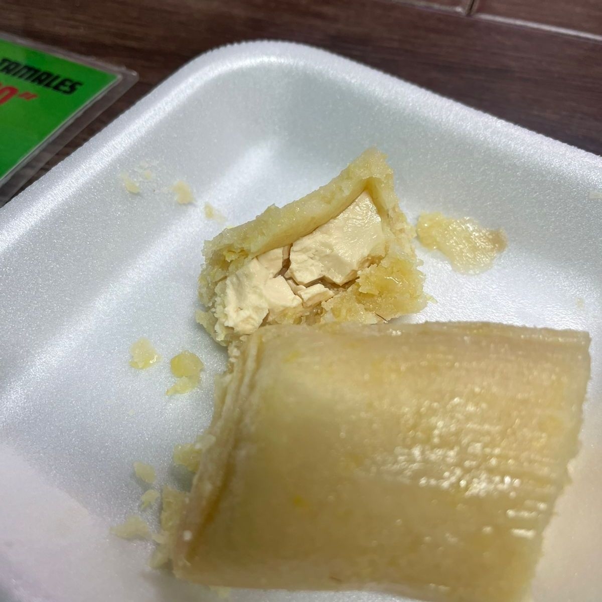 Tamal de Elote Relleno de Queso Philadelphia