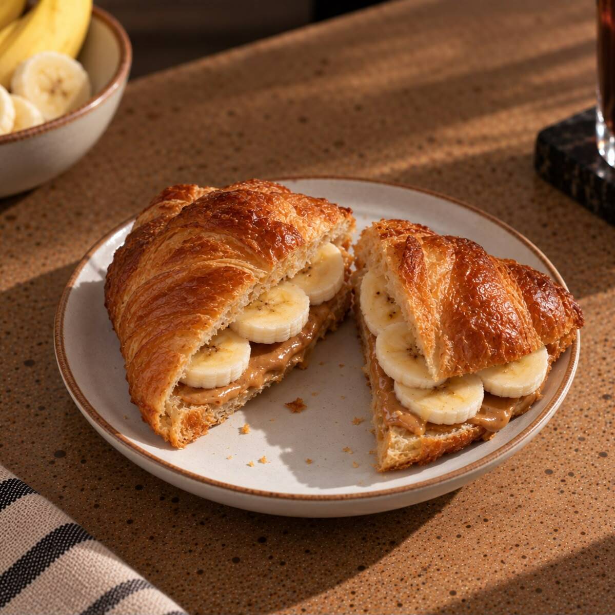 Croissant Banana & Peanut