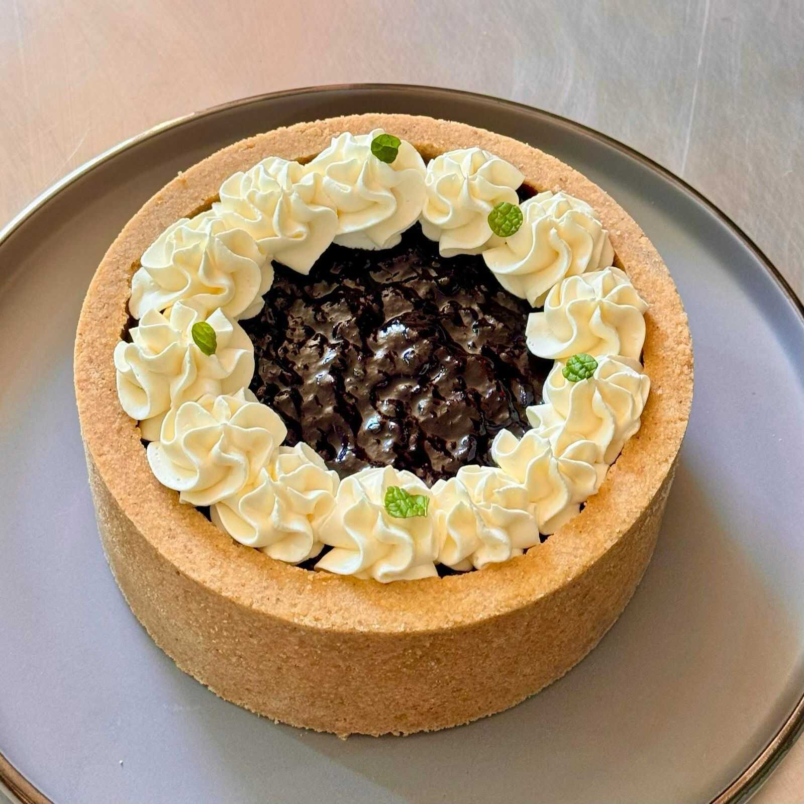 Cheesecake Horneado De Blueberries Con Mousse