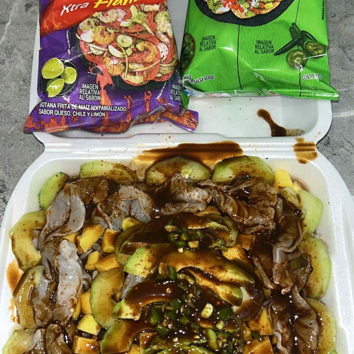 Tostiaguachile (Verde o Morado)