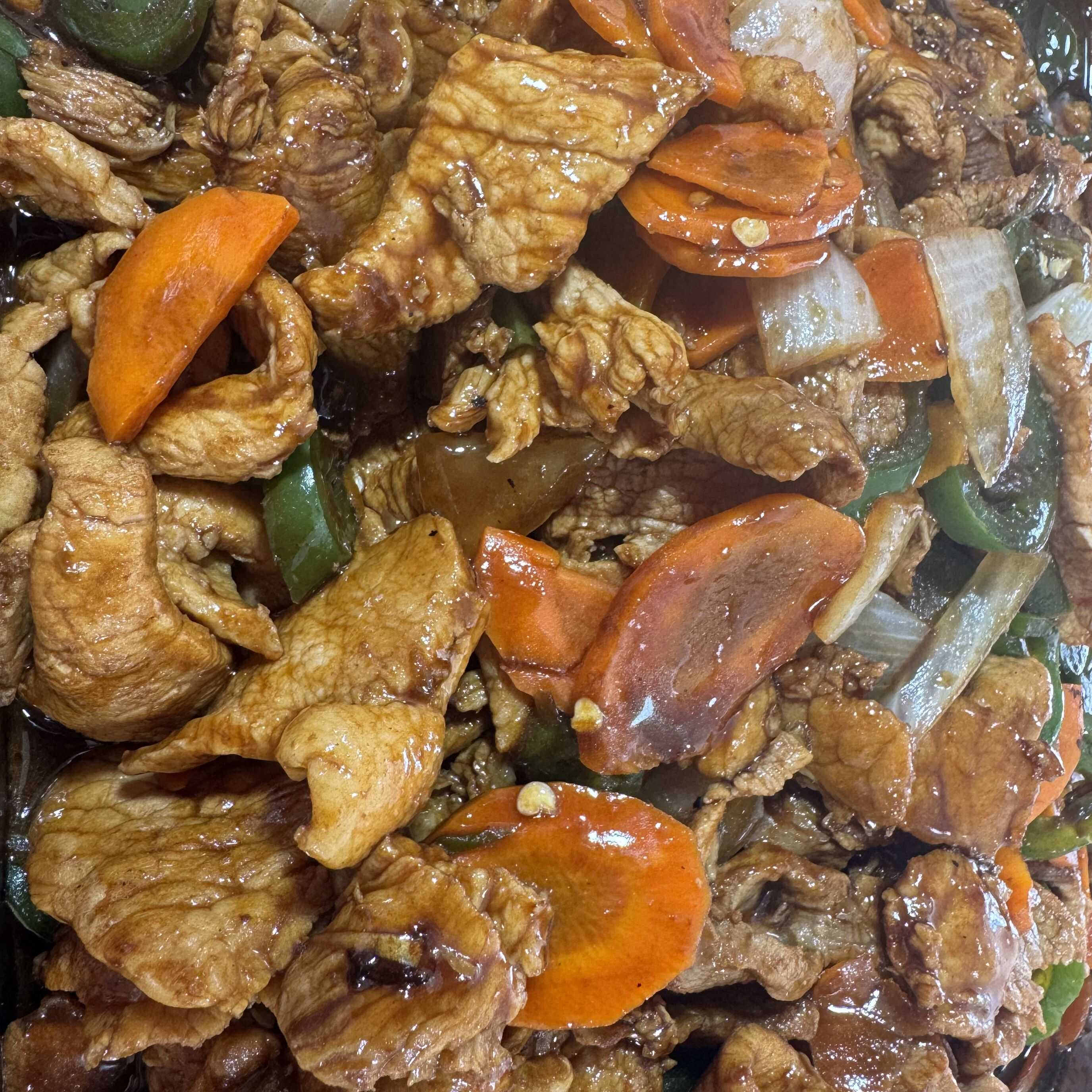 Plato de Carne de Cerdo con Picante