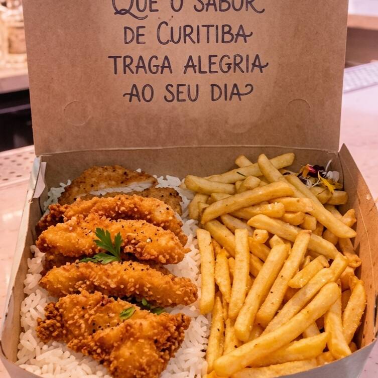 Marmita deliciosa com frango à milanesa crocante e dourado, preparado com filés suculentos empanados na medida certa. Acompanha arroz soltinho e batata frita sequinha e crocante, formando uma combinação clássica e irresistível para uma refeição completa, saborosa e caseira. Ideal para o almoço do Dia a Dia, com muito sabor e qualidade em cada porção.
