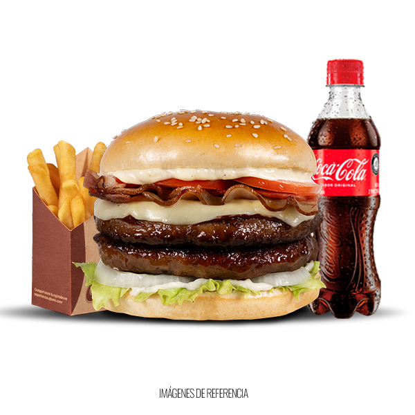 Combo Hamburguesa Doble Carne.