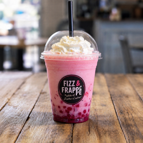 Strawberry & Cream Frape con Bobbas Explosivas