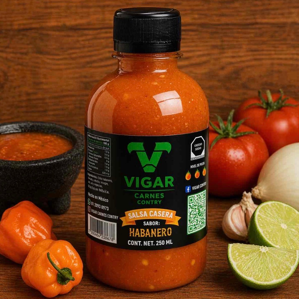 Salsa Habanera Vigar 250ml