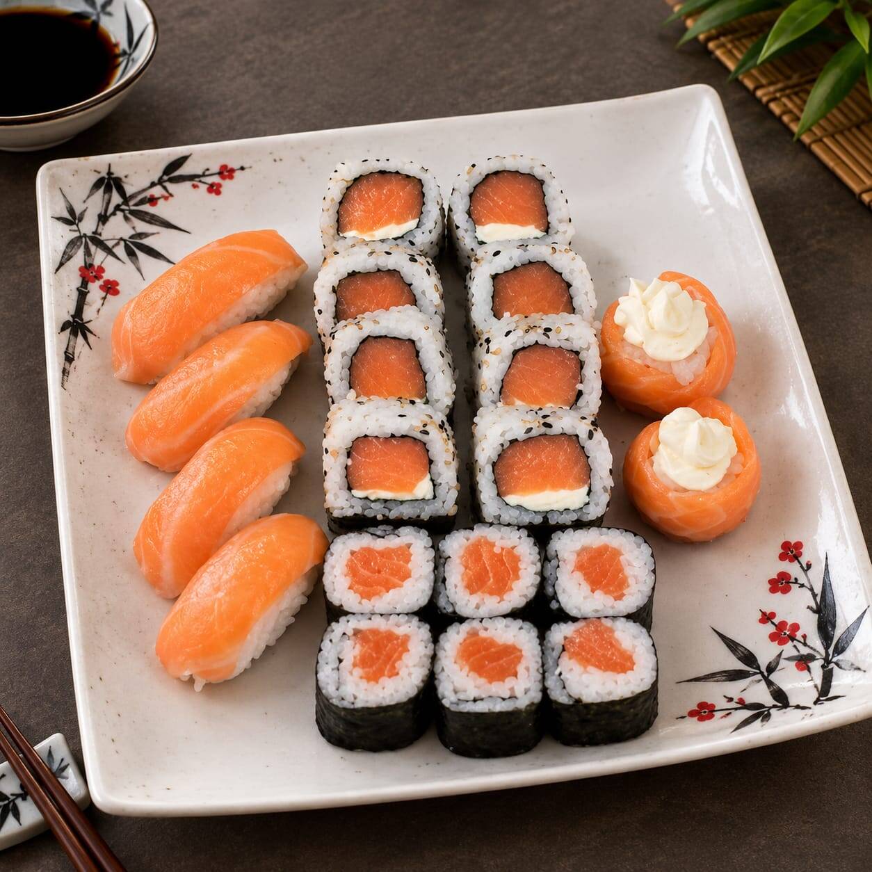 04 NIGUIRI SALMÃO 06 MAKI FILADELFIA 08 URAMAKI FILADELFIA 02 JOE