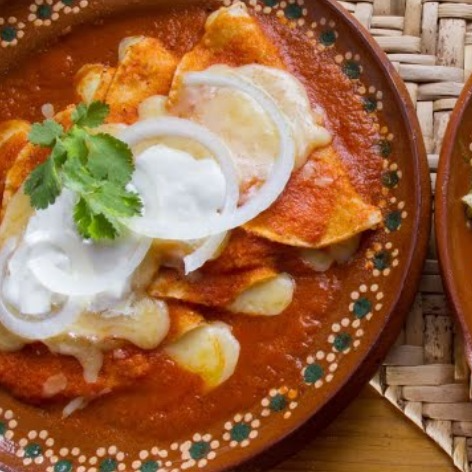 Enchiladas Rojas y Verdes Orden 2 pzas