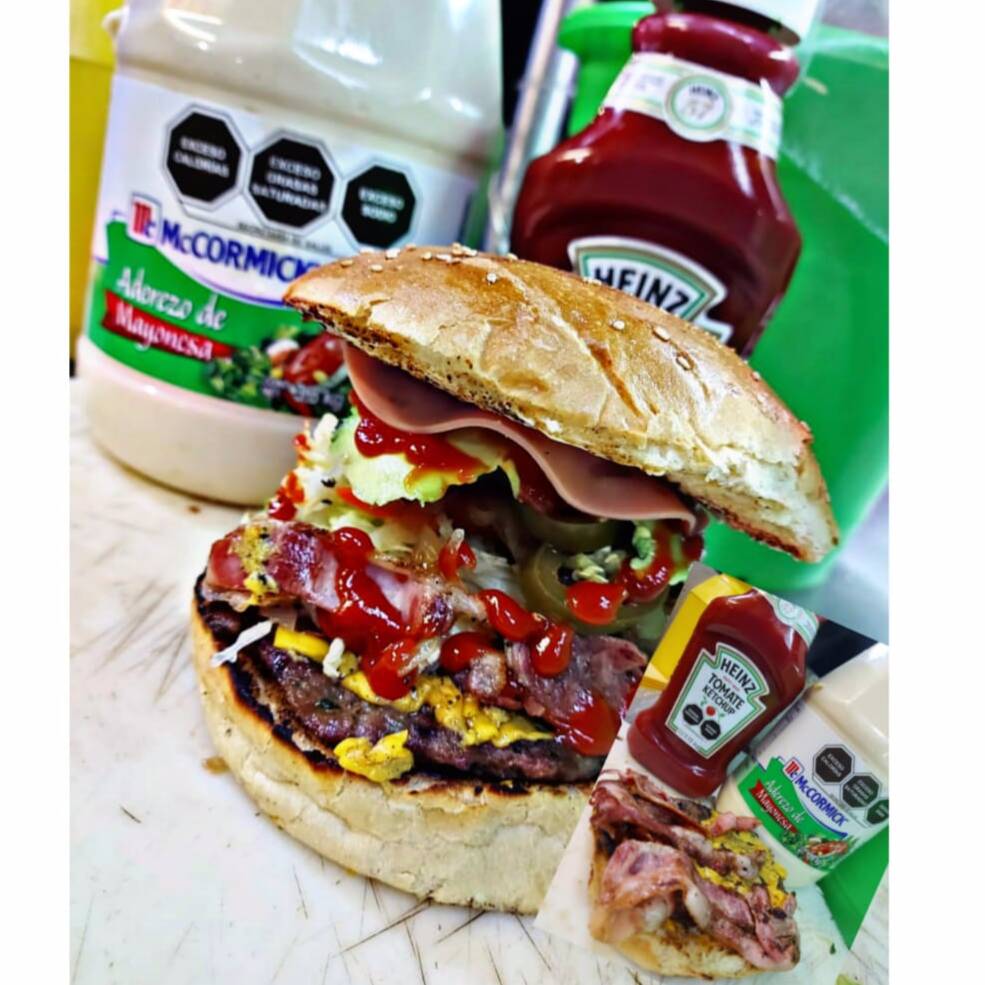 Hamburguesa con Tocino