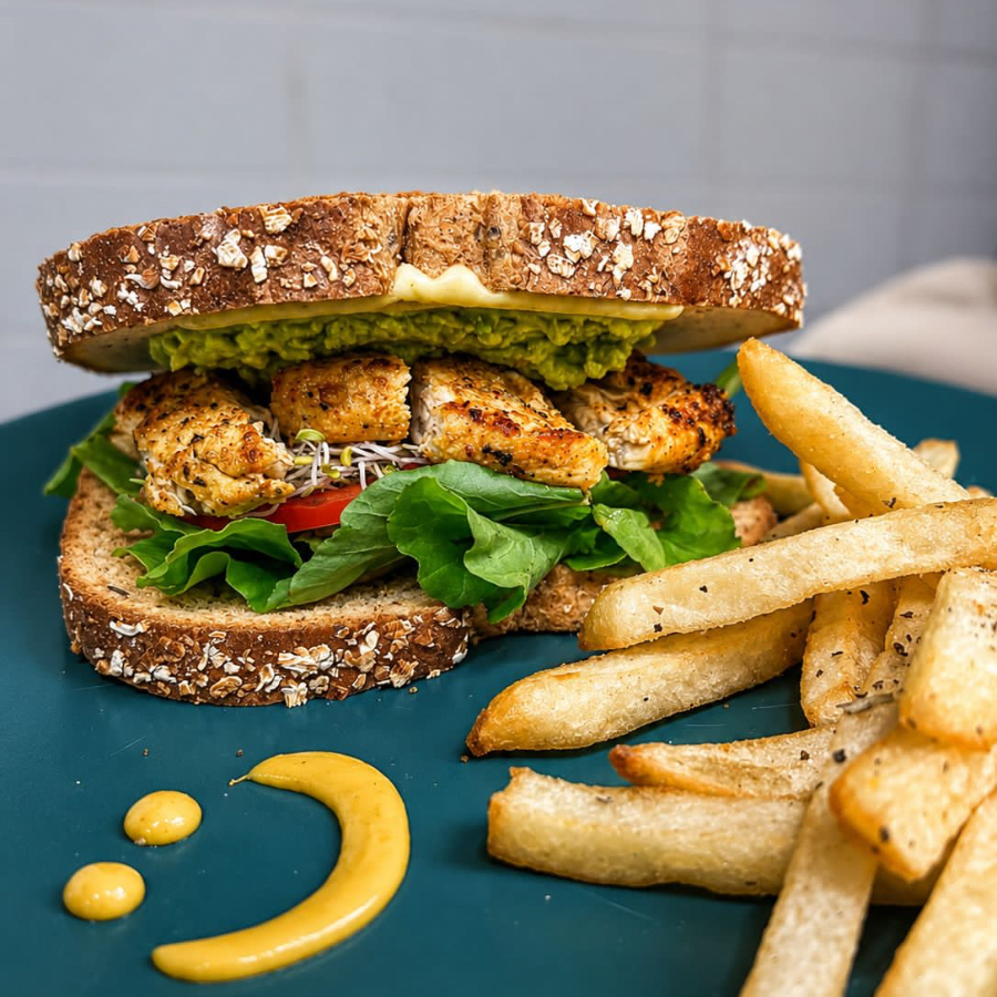Sandwich de pechuga a la plancha