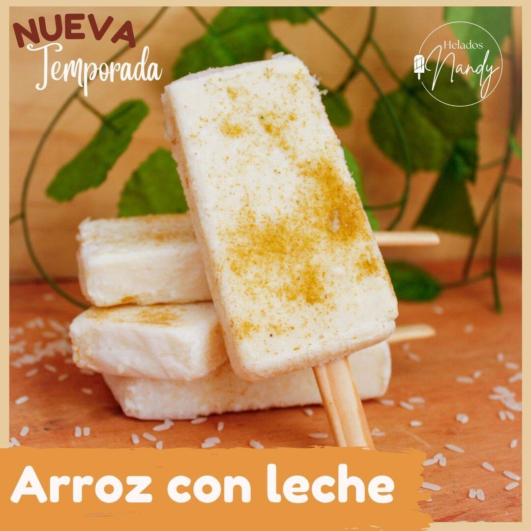 Paleta de Crema de Arroz con Leche