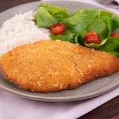 Arroz, Feijão, Filé de Frango Empanado, Ovo, Fritas e Salada