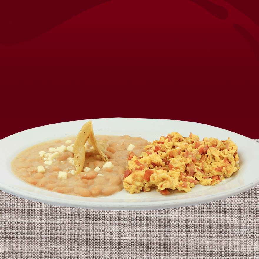 Huevos Revueltos con Tocino
