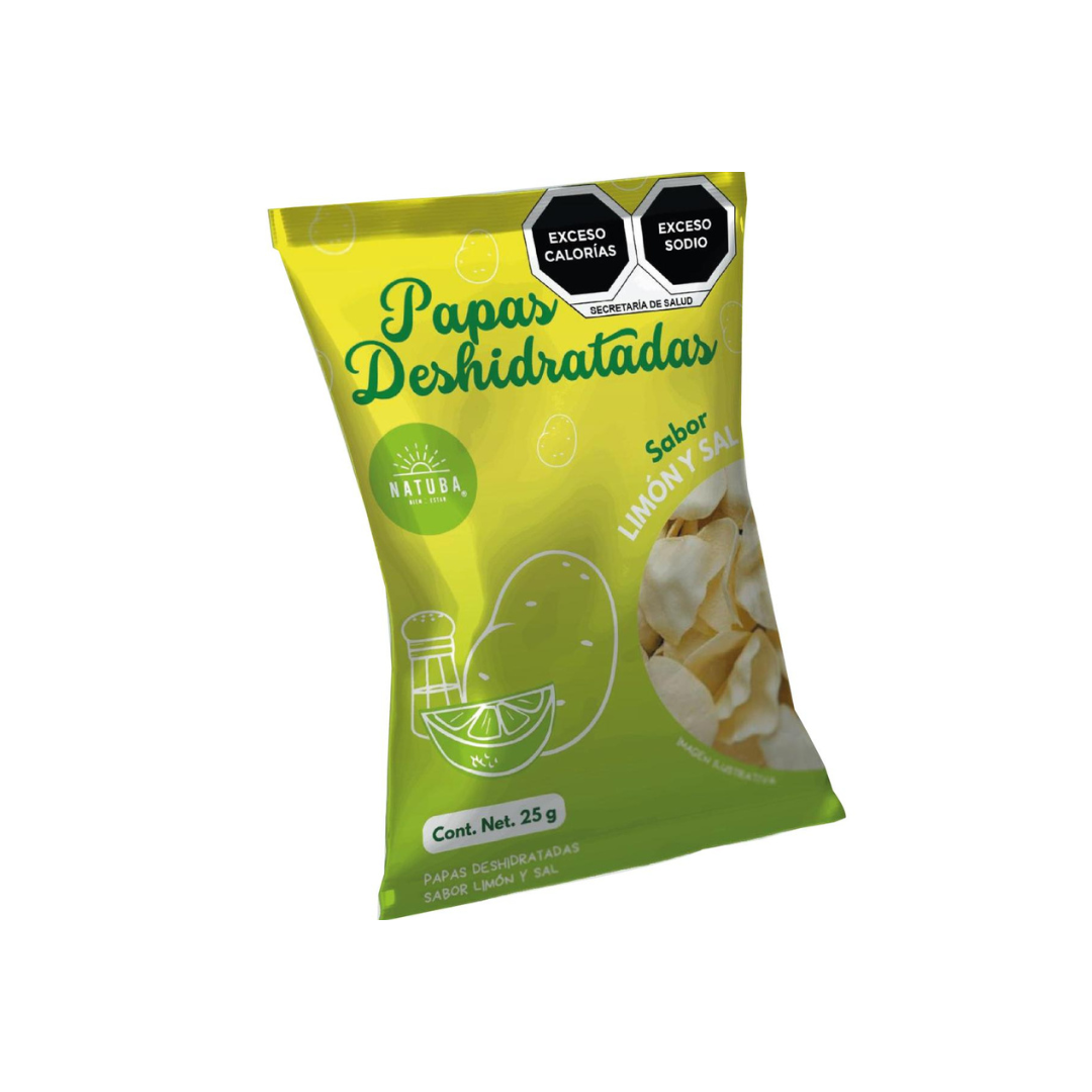 Papas Deshidratadas Limon y Sal