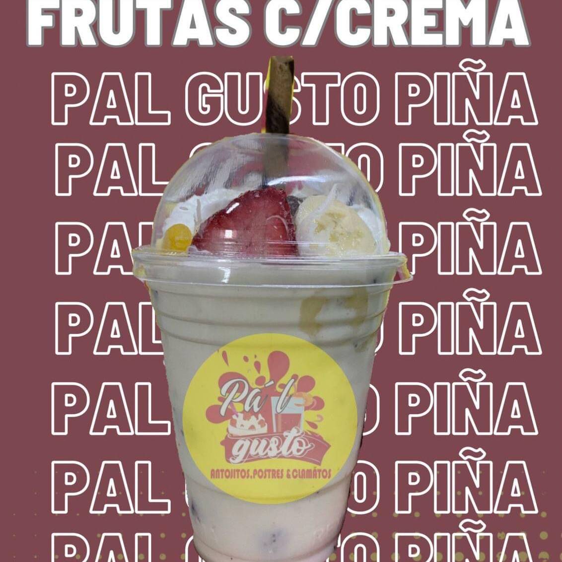 Frutas CONGELADAS con Crema