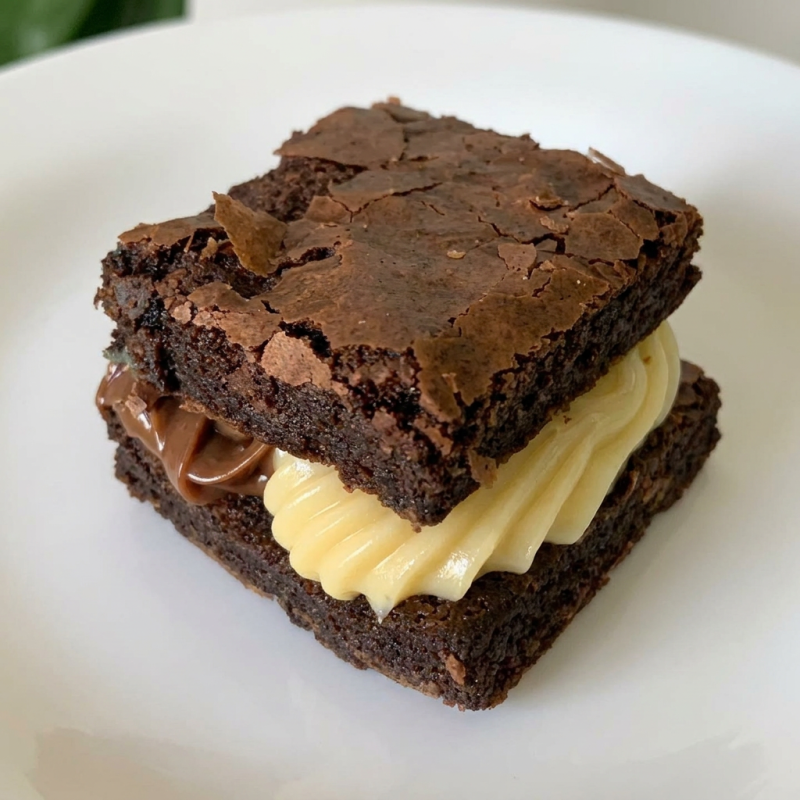 Delicie-se com nosso Brownie Recheado Ninho c/ Nutella, uma criação irresistível! Este divino brownie é generosamente recheado com um suave e cremoso brigadeiro de Ninho, complementado por uma camada exuberante de Nutella. Com dimensões de 6x6cm e pesando aproximadamente 100g, é a indulgência perfeita para qualquer momento do Dia. Possui uma validade de 90 dias quando congelado e 30 dias quando refrigerado após a data de fabricação, garantindo sua frescura e sabor inigualável. Este prato é ideal para servir uma pessoa, proporcionando uma experiência culinária verdadeiramente única e prazerosa.