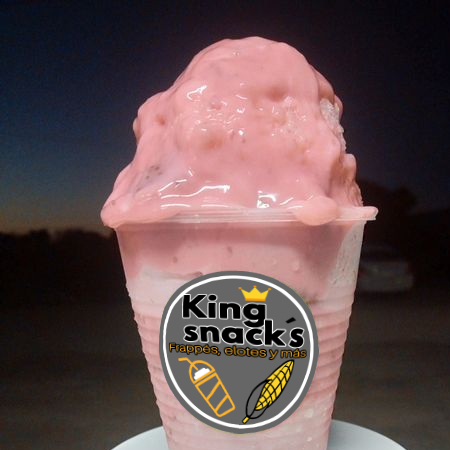 Raspa de Almíbar de Fresas con Crema