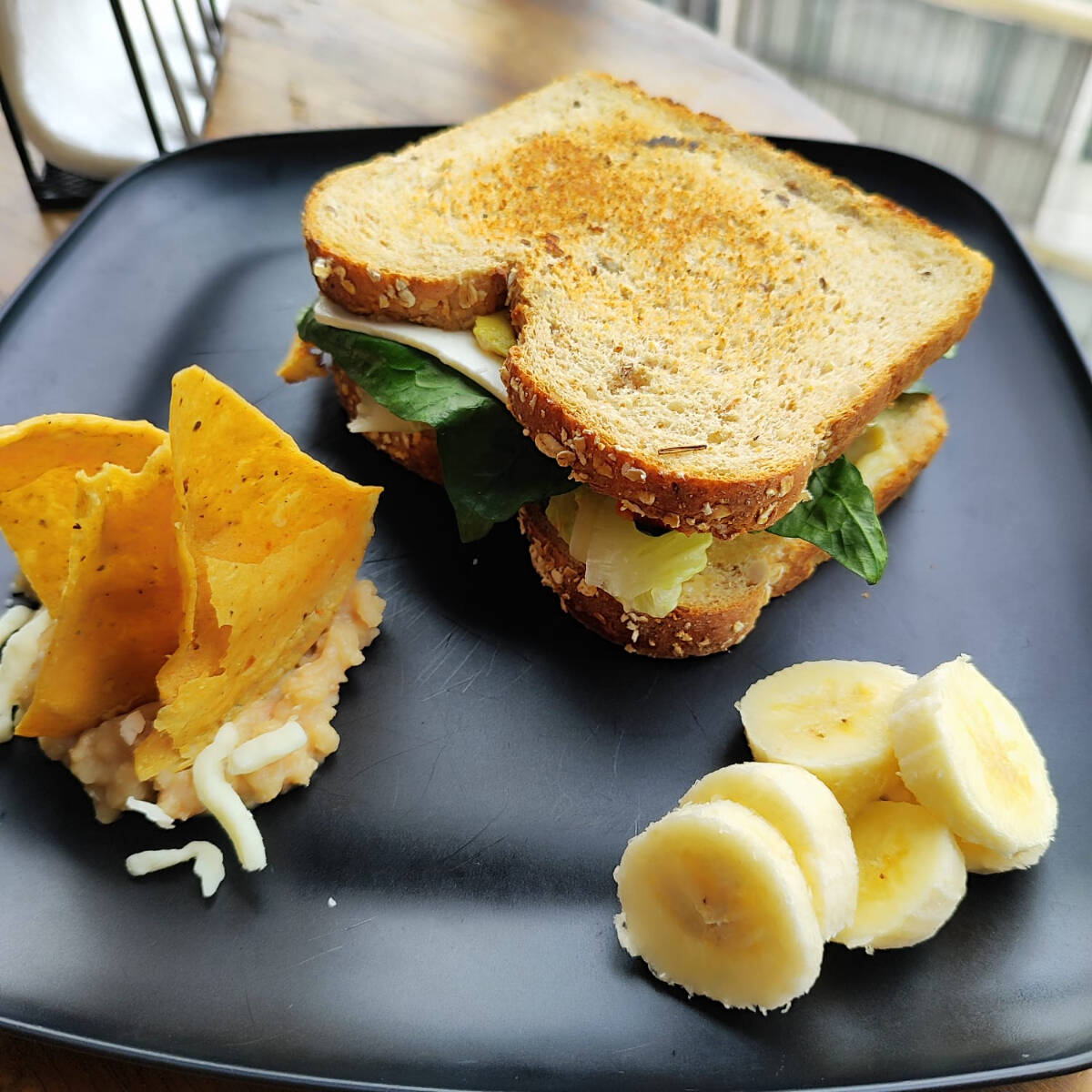 Sandwich, Fruta y Cafe