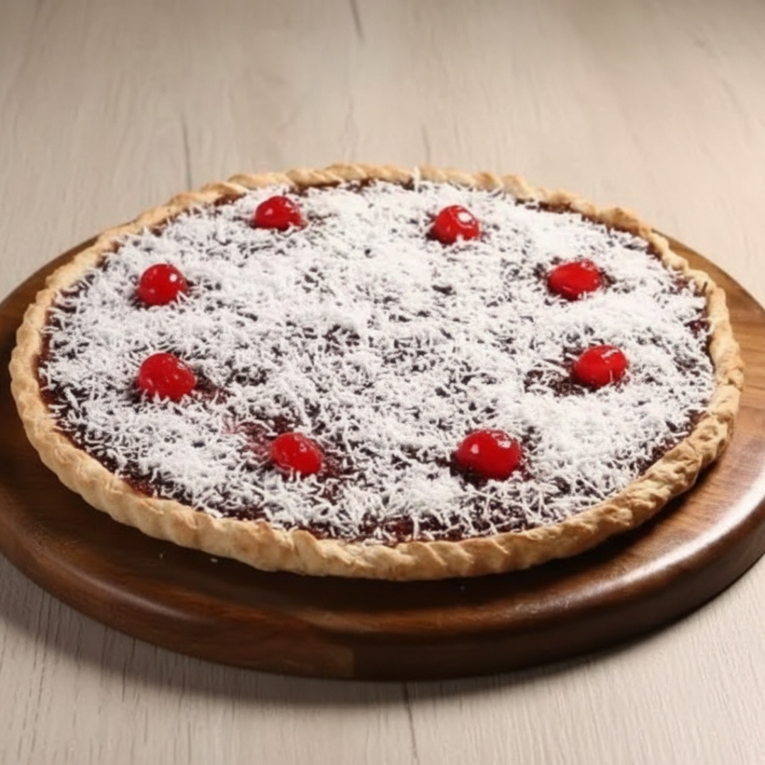 CHOCOLATE , LEITE CONDENSADO , COCO RALADO E CEREJA