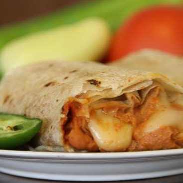 BURRITO DE FRIJOLES CON QUESO