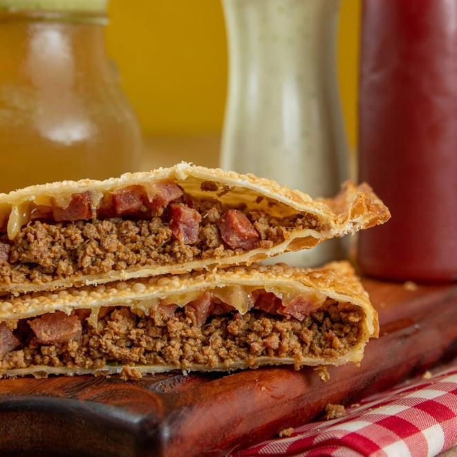 Carne moída e bacon