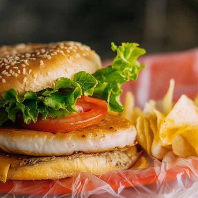 Hamburguesa Clasica de Pollo