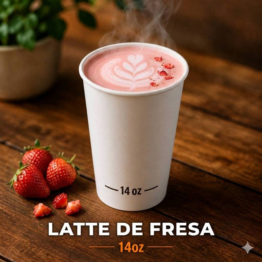 Latte Fresa 12oz