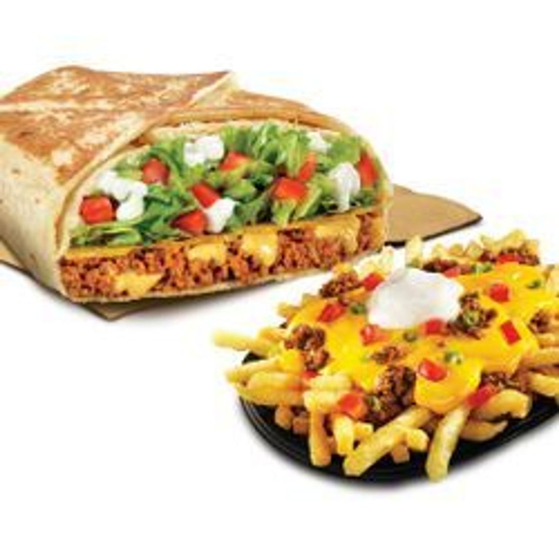 CrunchyWrap Supreme + Fiesta Fries Supreme