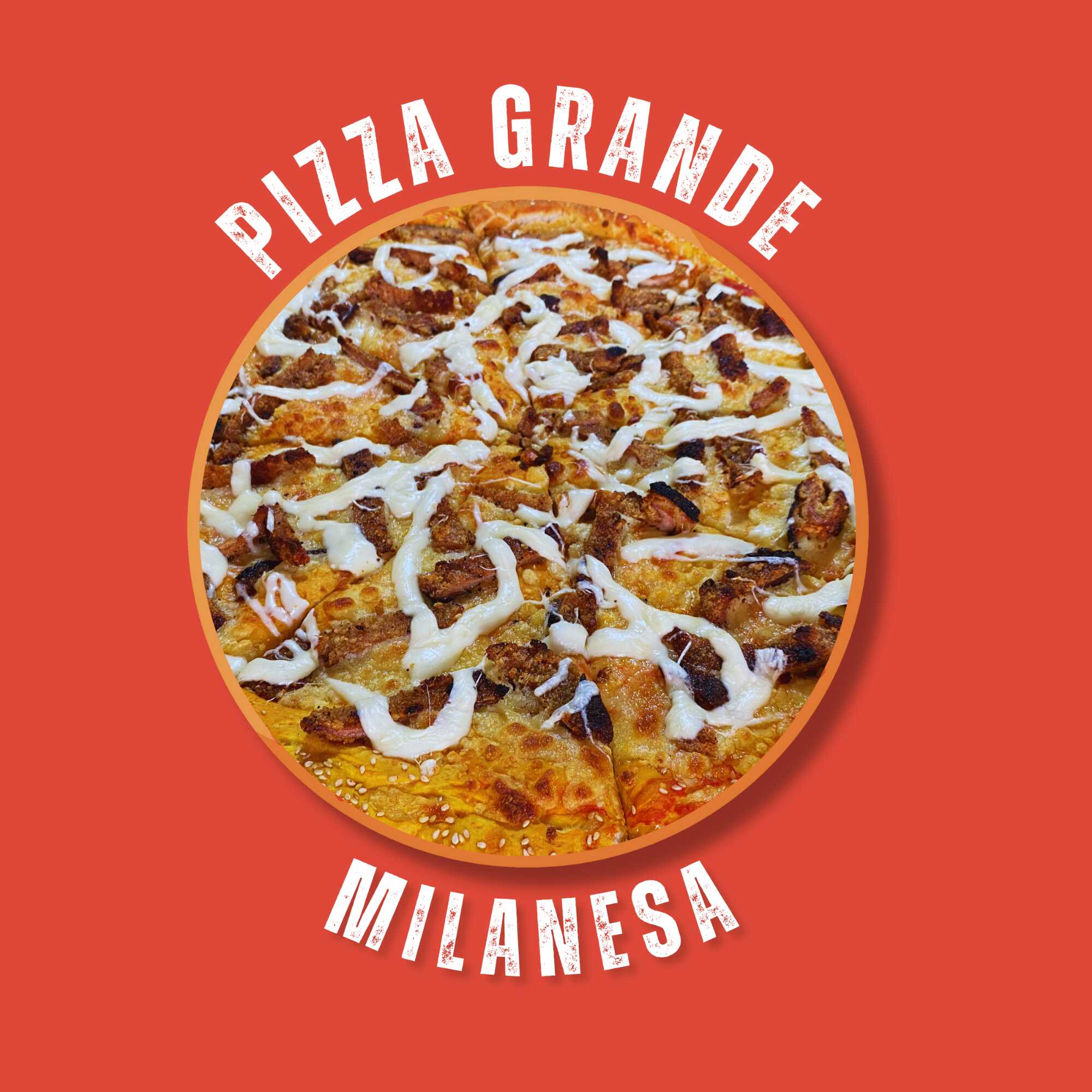 PIZZA GRANDE DE MILANESA