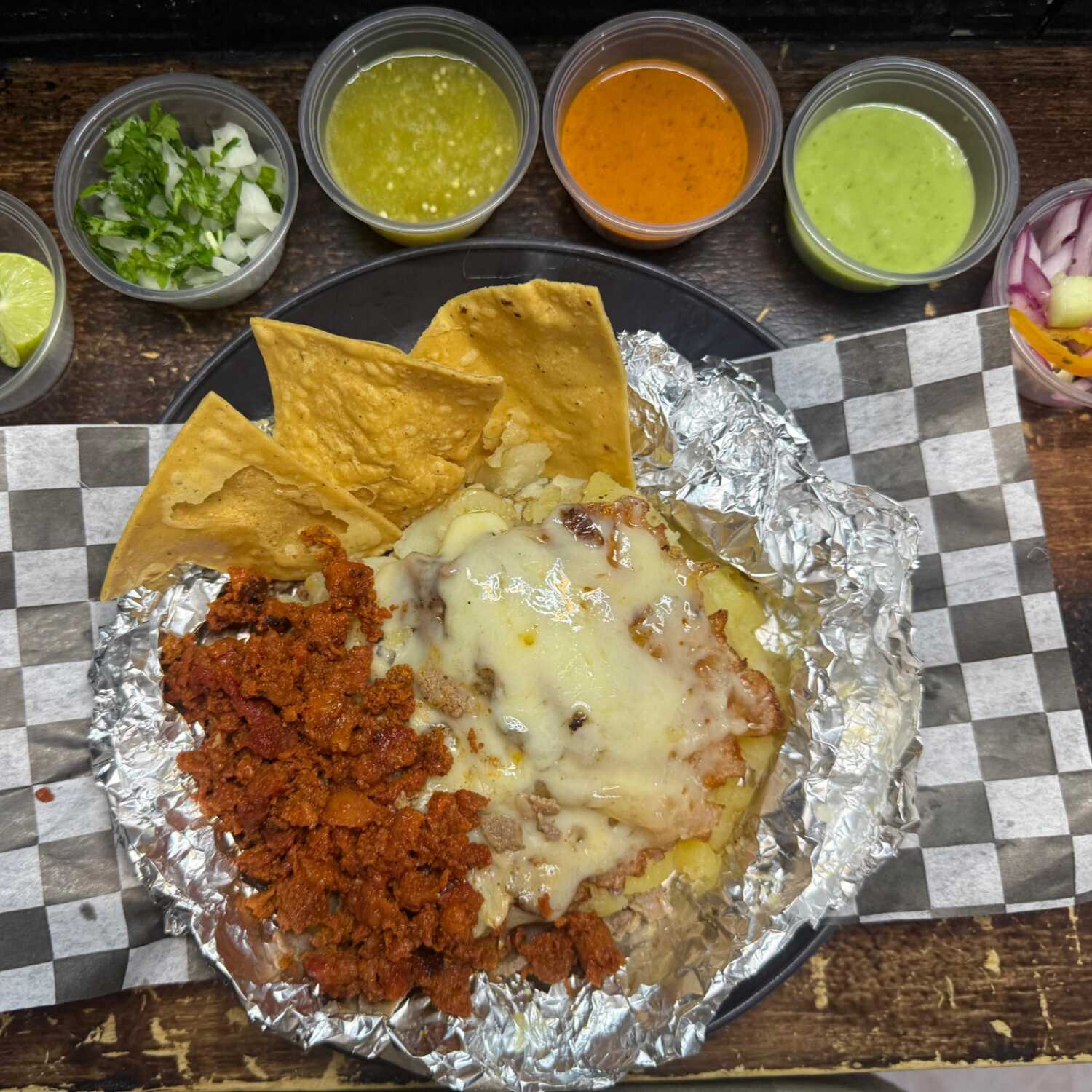 papa norteña chorizo