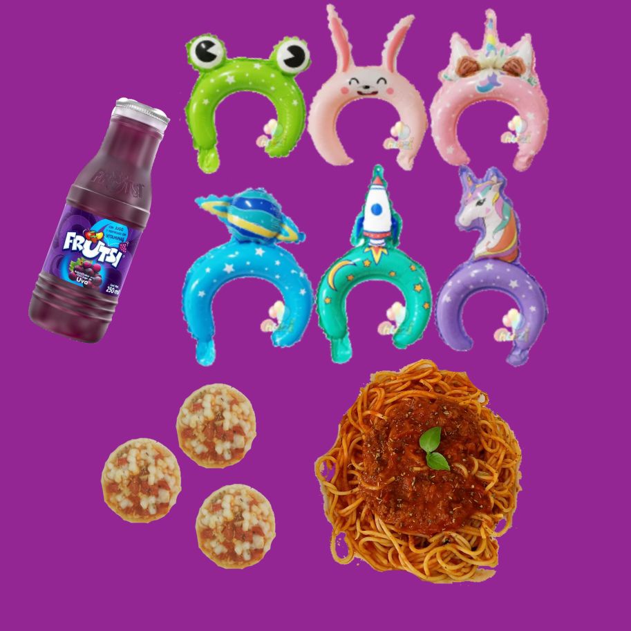 Combo kids con spaguetti bolognesa niña