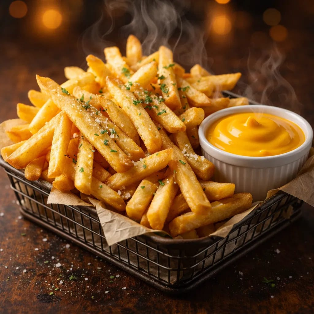 Orden de Papas Individual con QUESO😋🍟🧀