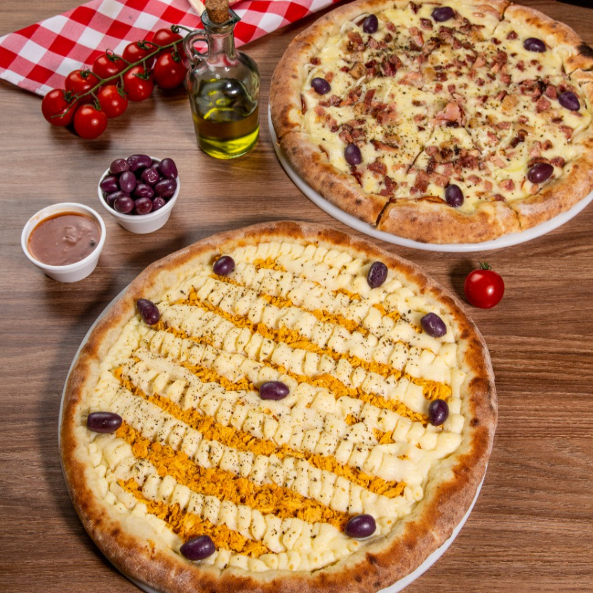 2 pizzas até R$ 74,90 cada + Refri 2L