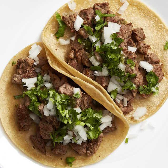 TACOS DE MAIZ DE ASADA