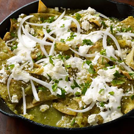 Chilaquiles Verdes Con Pollo