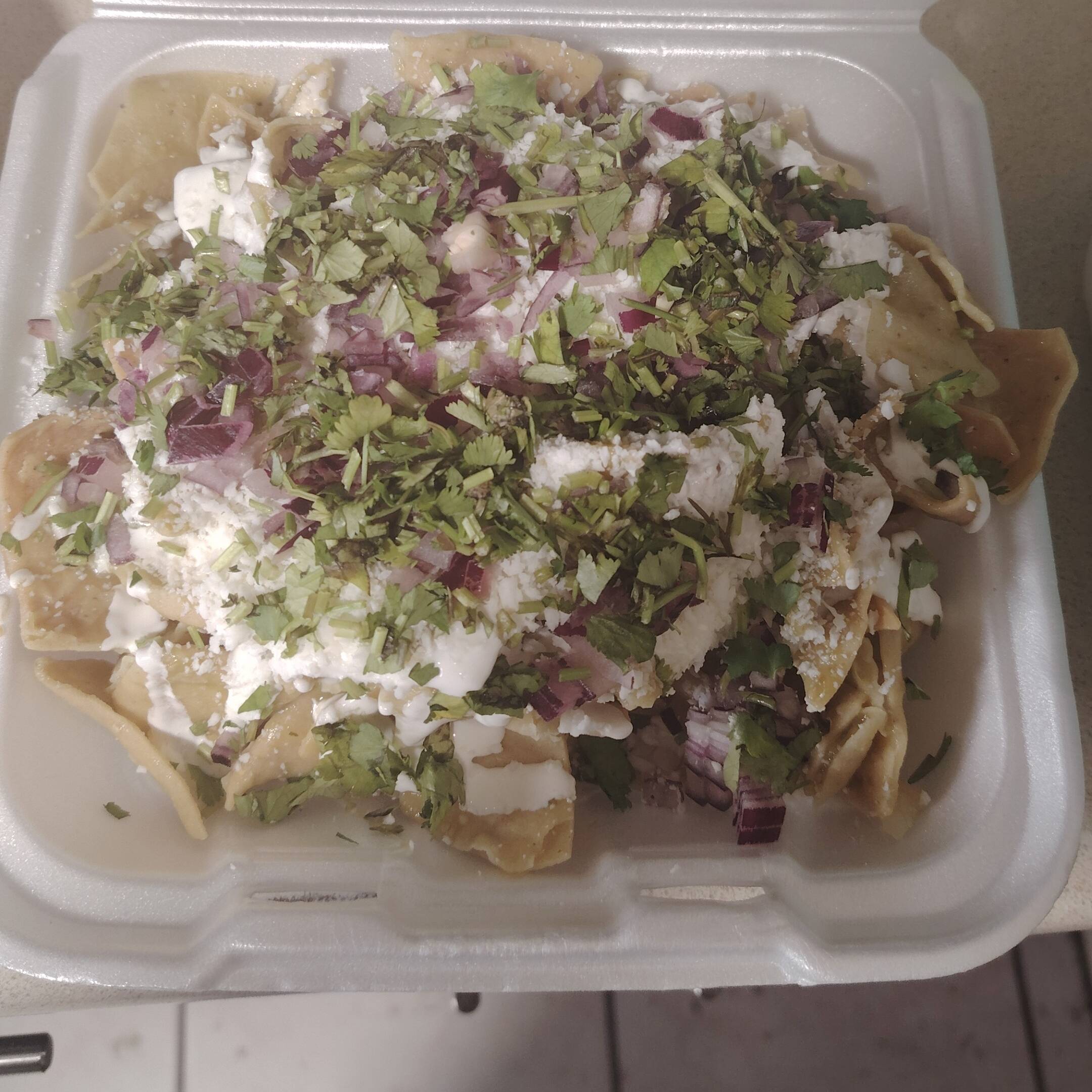 Chilaquiles Sencillos Grandes