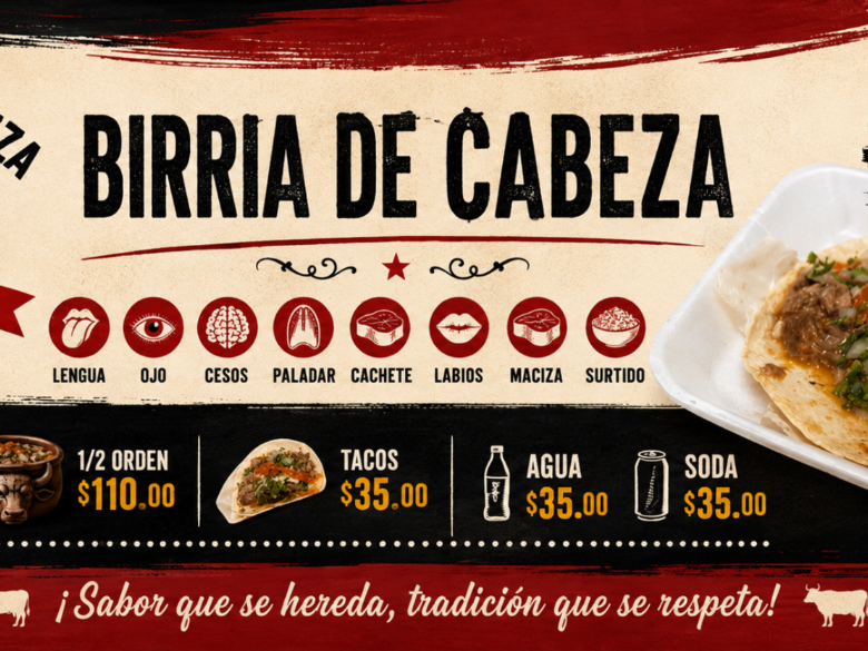 Tacos De Cabeza De Res - El Güero