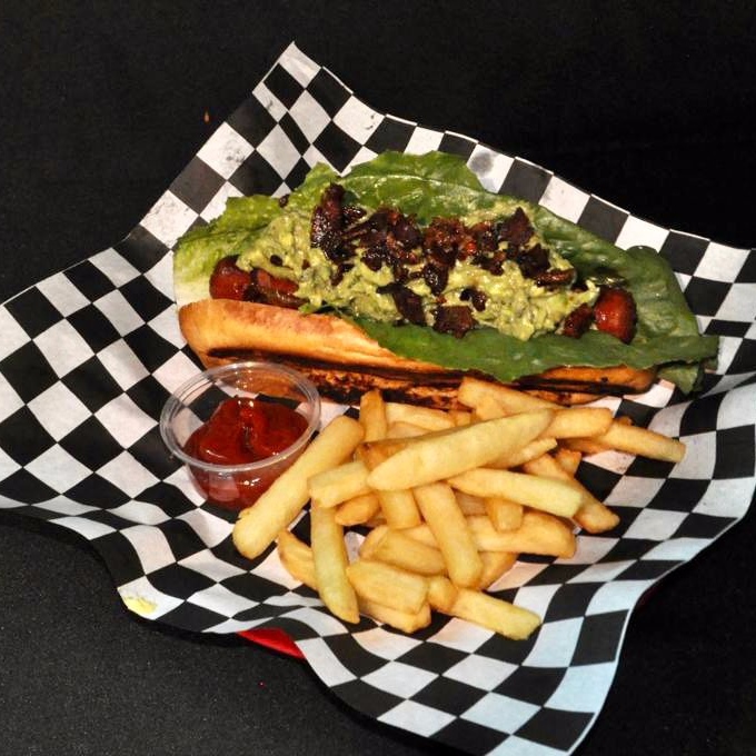 Hot Dog Guacamole con Papas