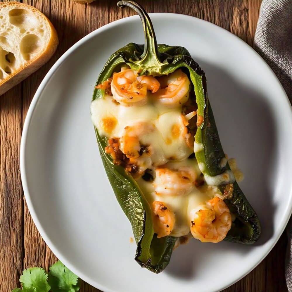 Chile Relleno de Camaron y Queso