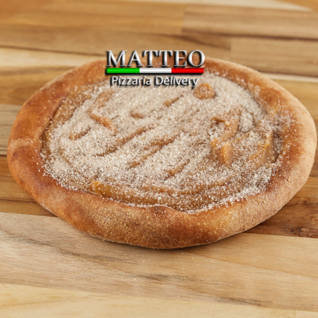 Creme de doce de leite, polvilhada com canela em pó