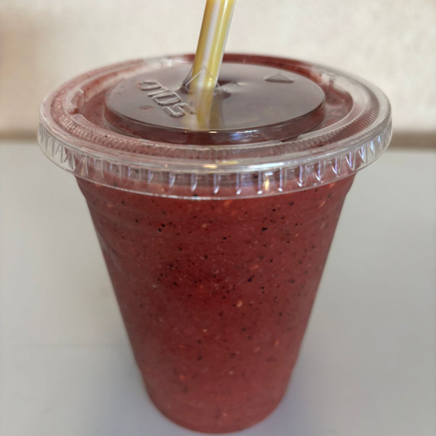 Smoothie de frutos rojos.