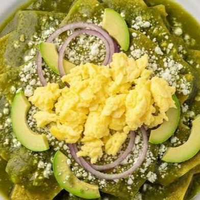 Chilaquiles Verdes con Huevo Revuelto, Chile