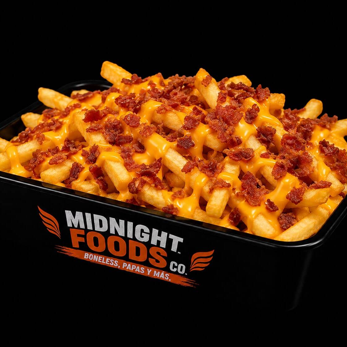 Orden de Papas Fritas con Queso y Tocino 200g