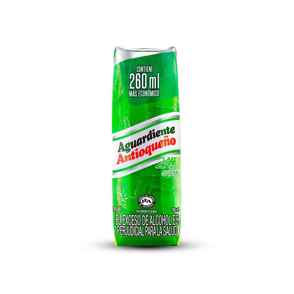 Aguardiente Antioqueño Verde x 260 ml