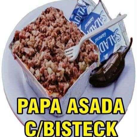 Papa Asada de Bistec