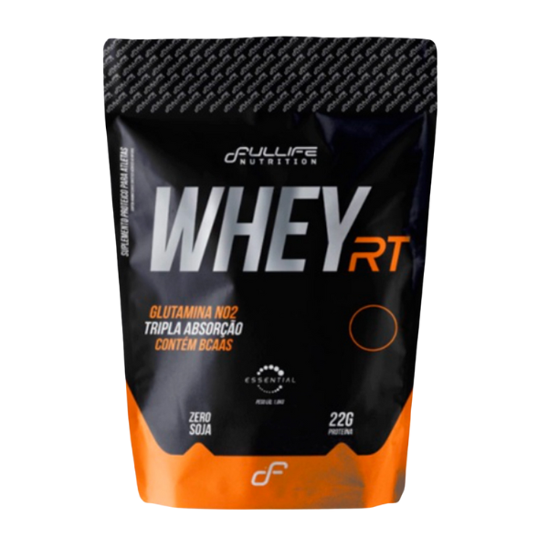 Whey Protein Concentrado Rt 900g - Fullife Whey Rt é um suplemento proteico de alto valor biológico para a dieta de atletas e praticantes de atividades físicas. Composto por Whey Protein Concentrate ((Wpc) com tripla absorção e fácil digestão, Bcaa’s e Glutamina No2, rico em aminoácidos essenciais. Para Que Serve A proteína do soro de leite aumenta a força e a massa muscular quando parte de um treinamento muscular.