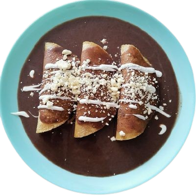 Enfrijoladas Oaxaqueñas