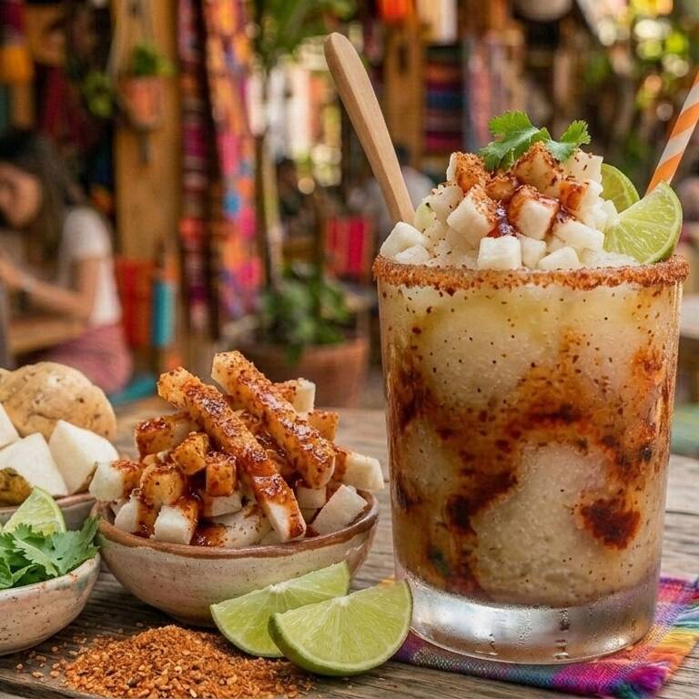 Chamoyada de Jícama Limón y TAJÍN